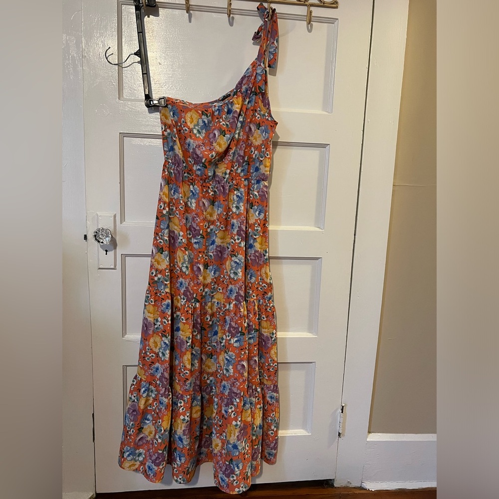 One Shoulder Maxi Dress